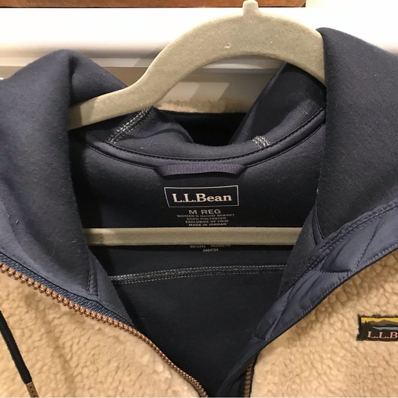 L.L. Bean shepherd fleece long jacket - Picture 2 of 2